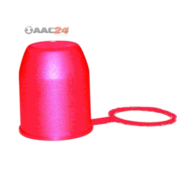 Cache-Rotule PVC avec Attache (Rouge)