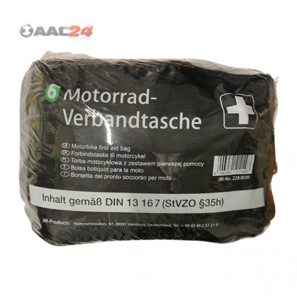 Motorcycle ATV Quad first aid kit according to DIN 13 167 (StVZO §35h)