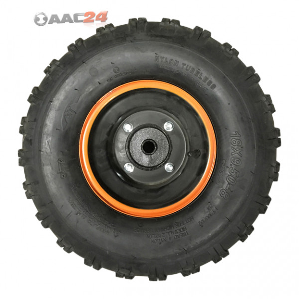 Tyre on rim rear right for Mini Quad 18 x 9,50-8