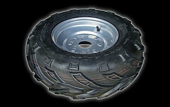 Tyres on rim front left Bashan 21 - 7 - 10