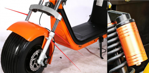CityCoco Harley Scooter électrique 1500 Watt avec homologation routière de l&#039;UE